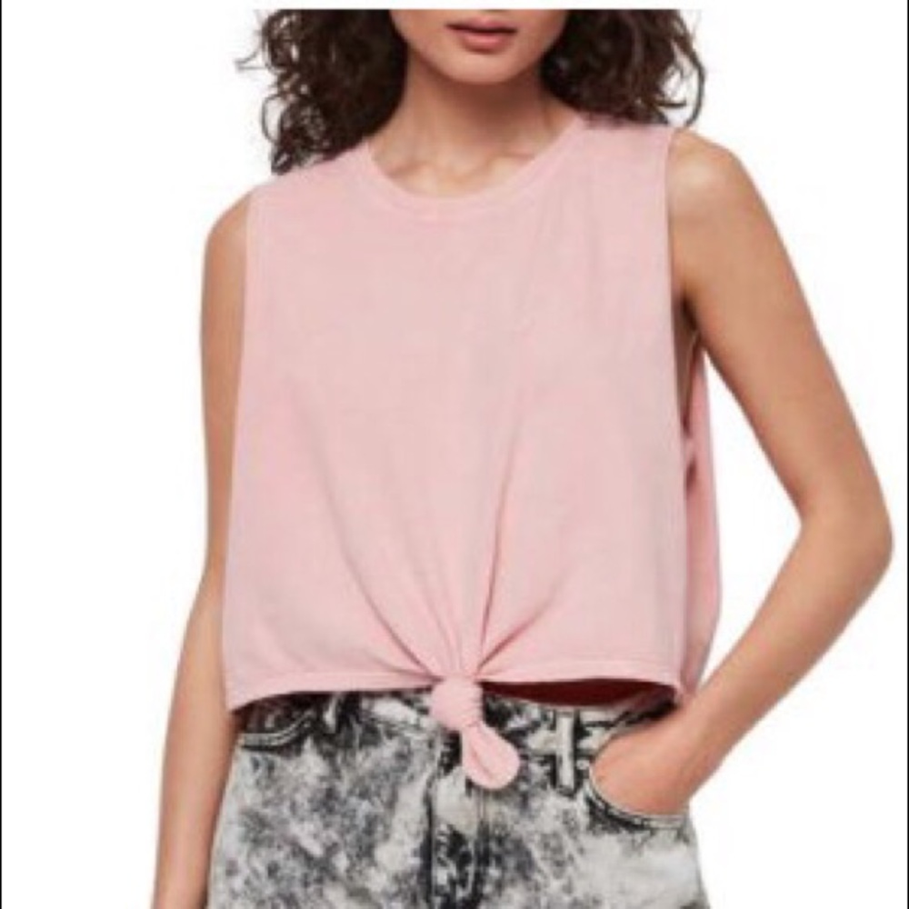 ALLSAINTS Tujen knot crop tank NWT